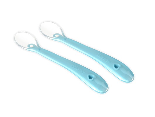 Soft Silicone Spoon (2pcs) - Aquamarine