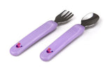 Premier Spoon and Fork with Case - Lavander
