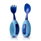 Toddler Fork & Spoon Set - Aquamarine